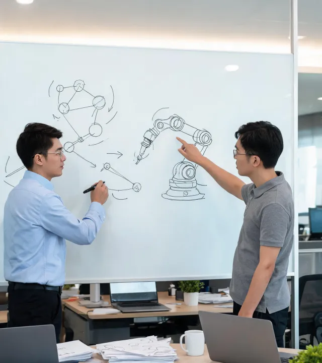 R and D whiteboard session